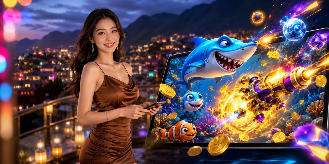 Người dùng Sapa thư giãn với trò chơi bắn cá tại quán cà phê sau giao dịch nạp tiền thành công